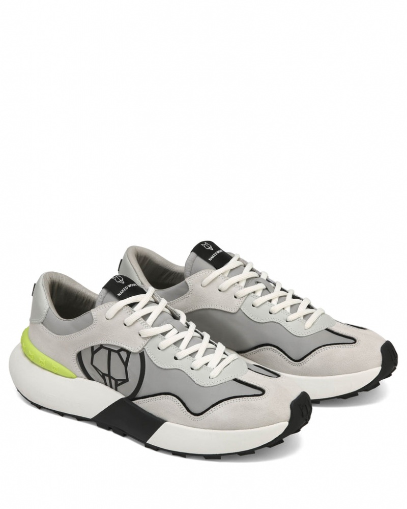 Naked Wolfe Drought Men's Sneakers Grey Singapore | M6M-5427