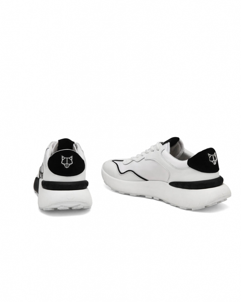 Naked Wolfe Drought Men's Sneakers White / Black Singapore | P0N-4271