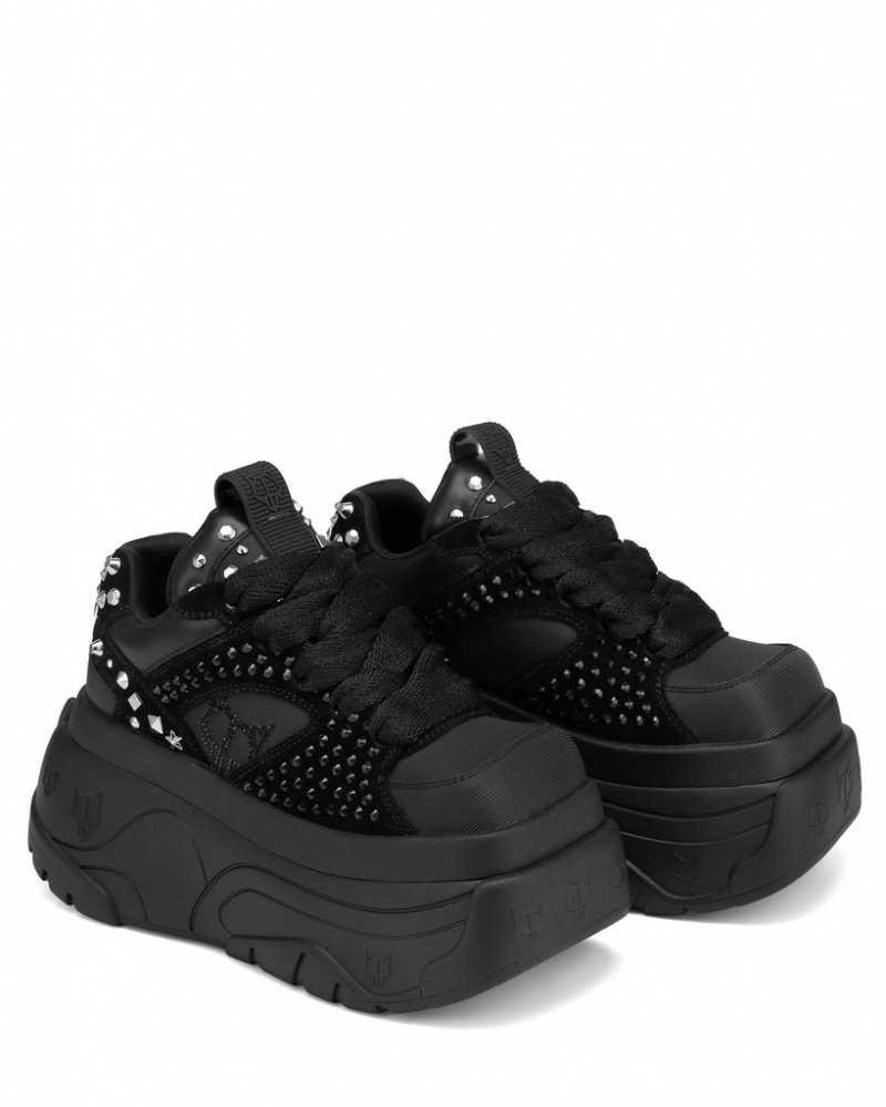 Naked Wolfe Fantasy Diamonds Women's Sneakers Black Singapore | B0C-7306