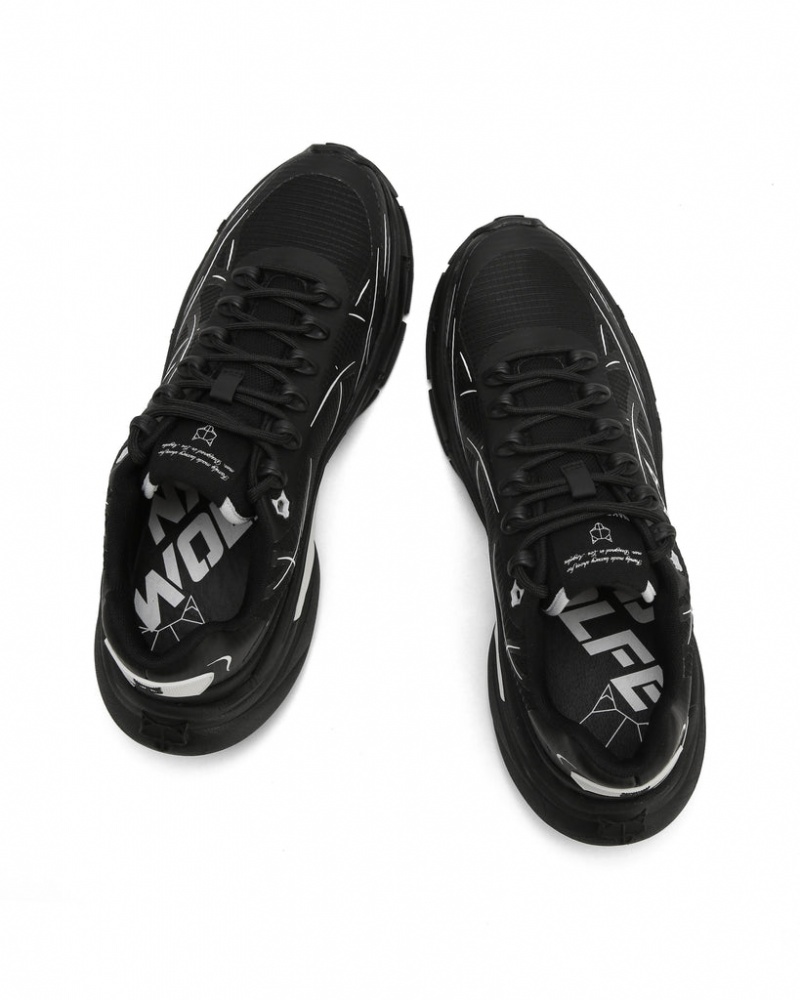 Naked Wolfe Fizz Men's Sneakers Black Singapore | V4N-0773