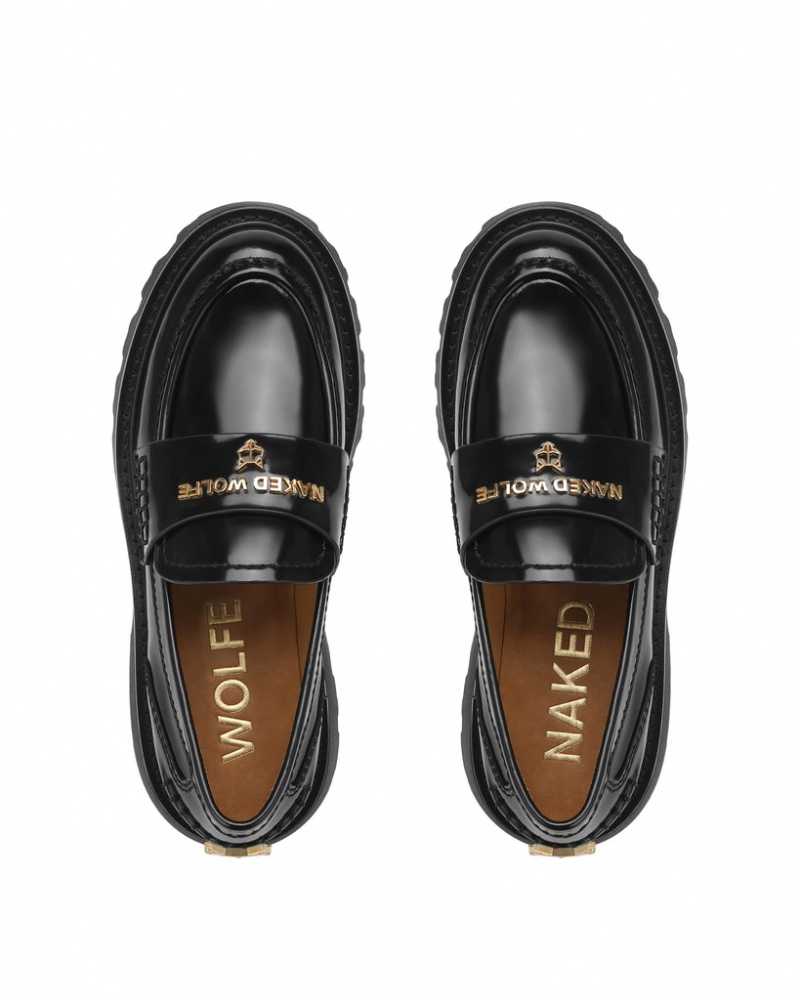 Naked Wolfe Flawed Box Women's Loafers Black Singapore | B5F-2721