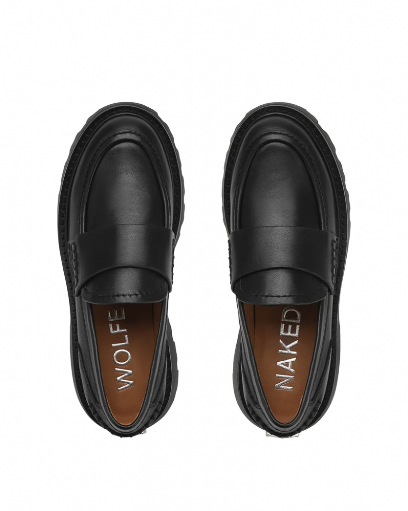 Naked Wolfe Flawless Women's Loafers Black Singapore | O3Z-0541