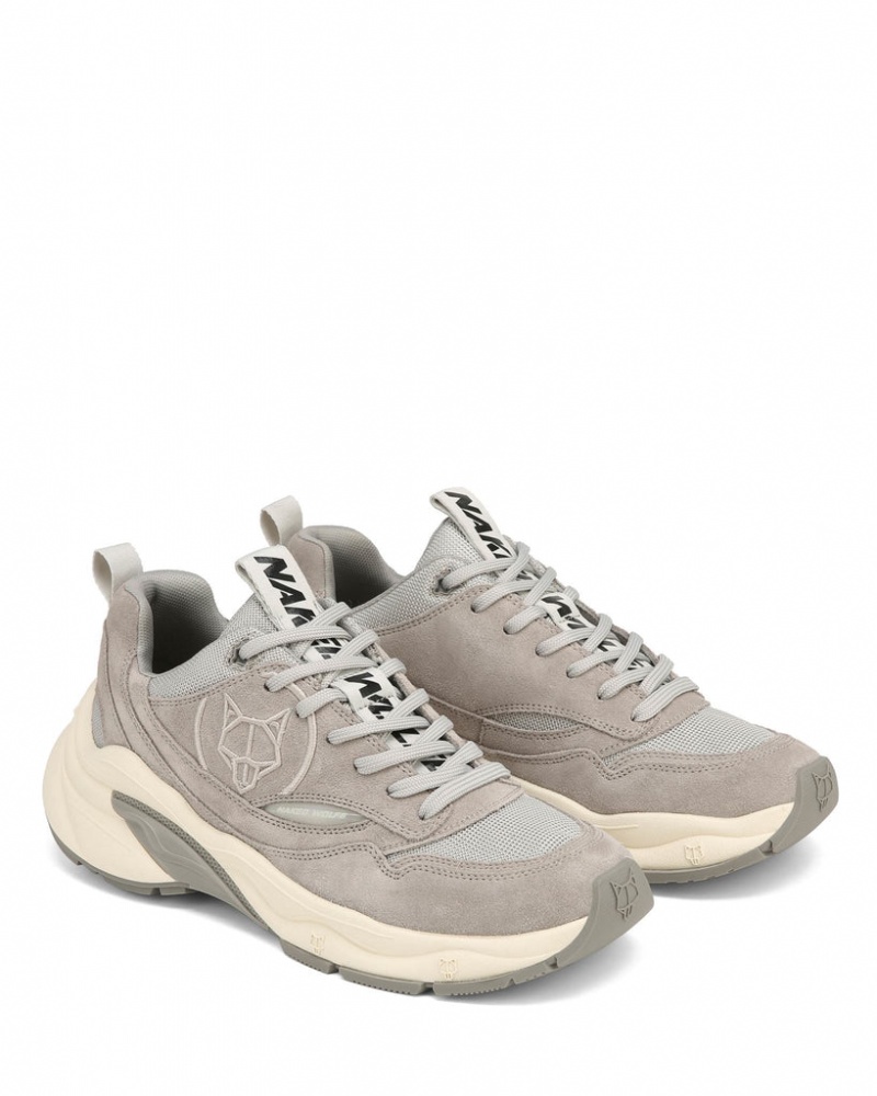 Naked Wolfe Fox Men's Sneakers Grey Singapore | F3V-4400