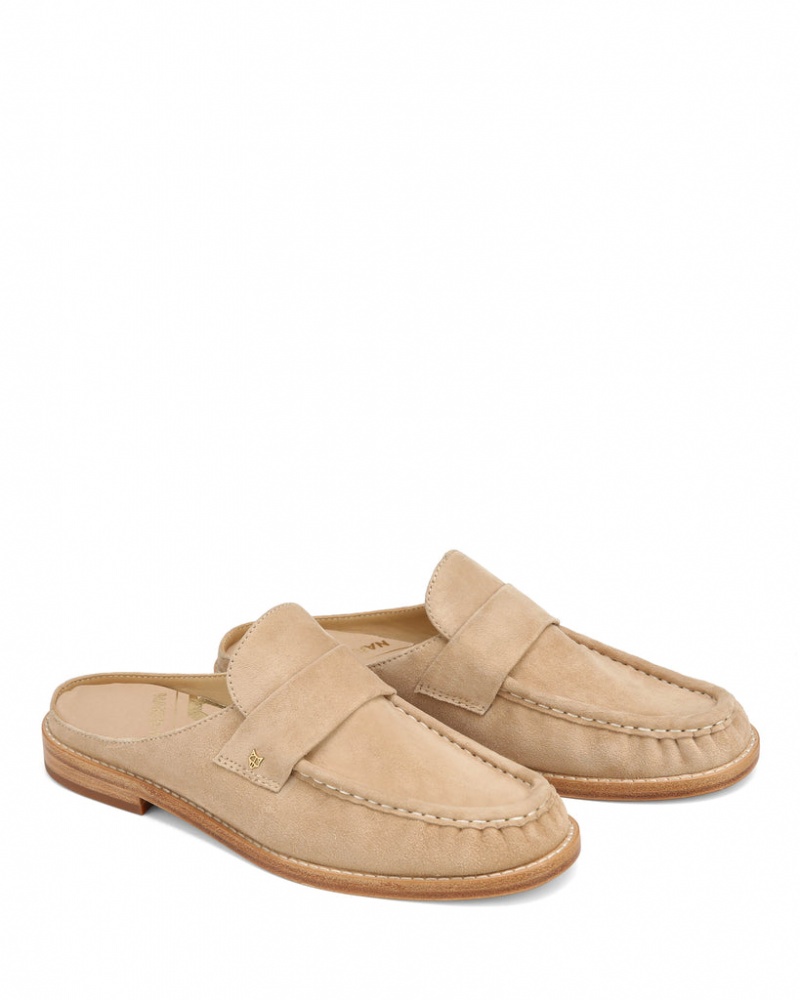 Naked Wolfe Gleam Women's Loafers Beige Singapore | I9P-3148