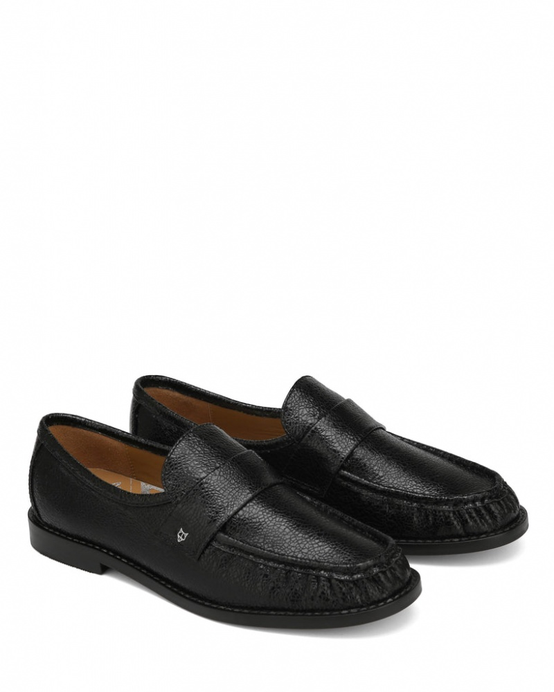 Naked Wolfe Goldie Sheep Eel Women's Loafers Black Singapore | T0T-5297