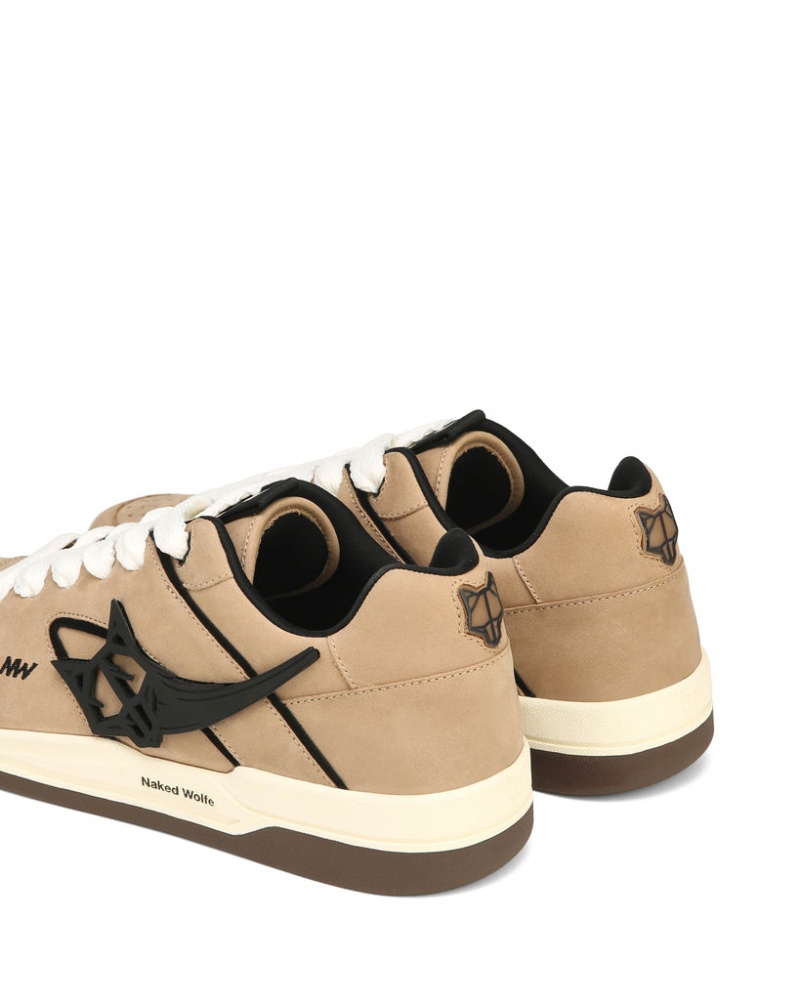 Naked Wolfe Horizon Men's Sneakers Brown Singapore | E1D-9554