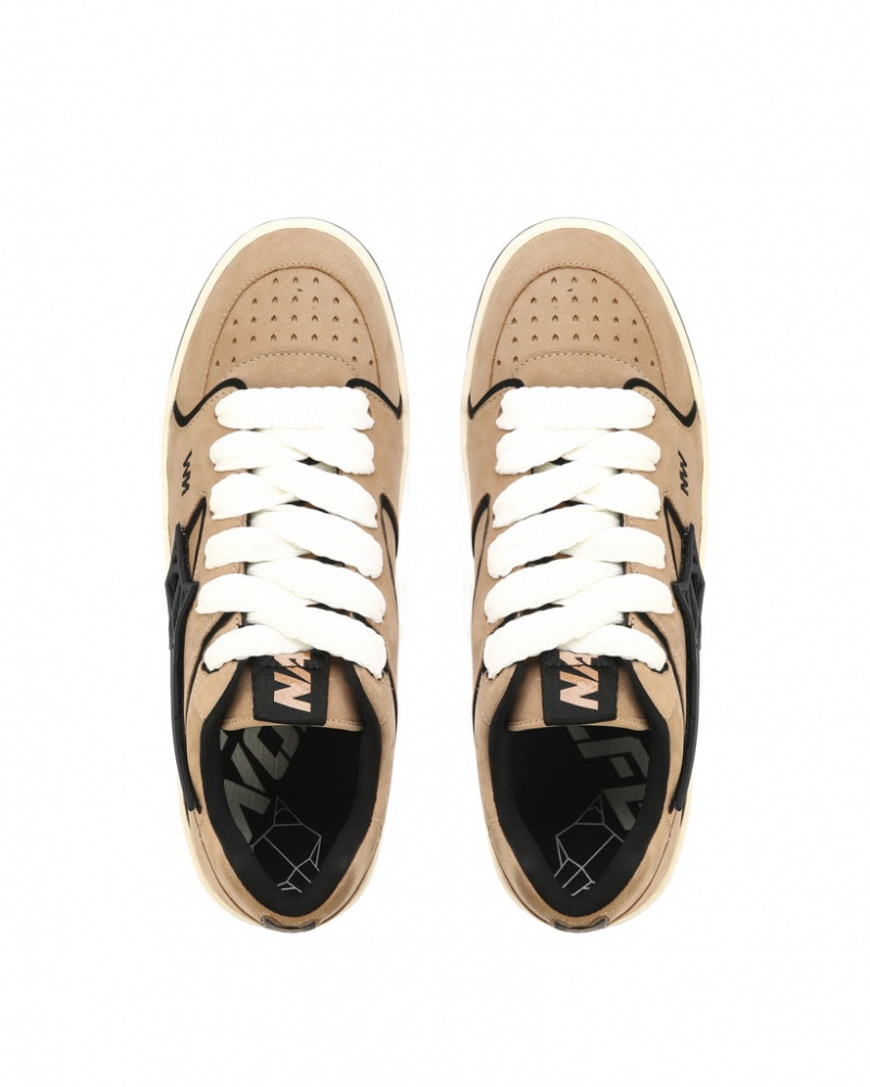 Naked Wolfe Horizon Men's Sneakers Brown Singapore | E1D-9554