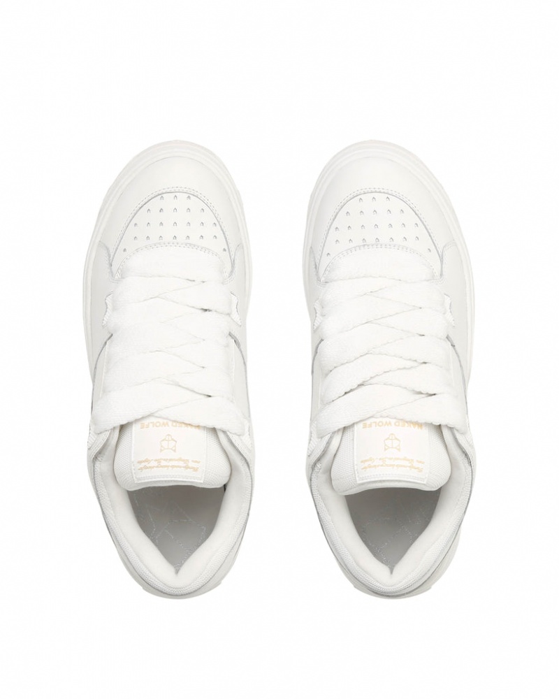 Naked Wolfe Kicky Men's Sneakers White Singapore | U1E-0033