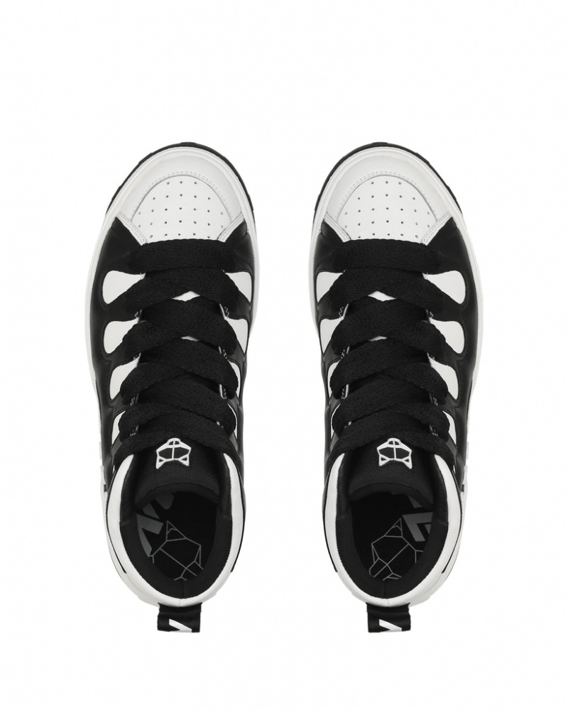 Naked Wolfe King Men's Sneakers Black / White Singapore | G3O-6571