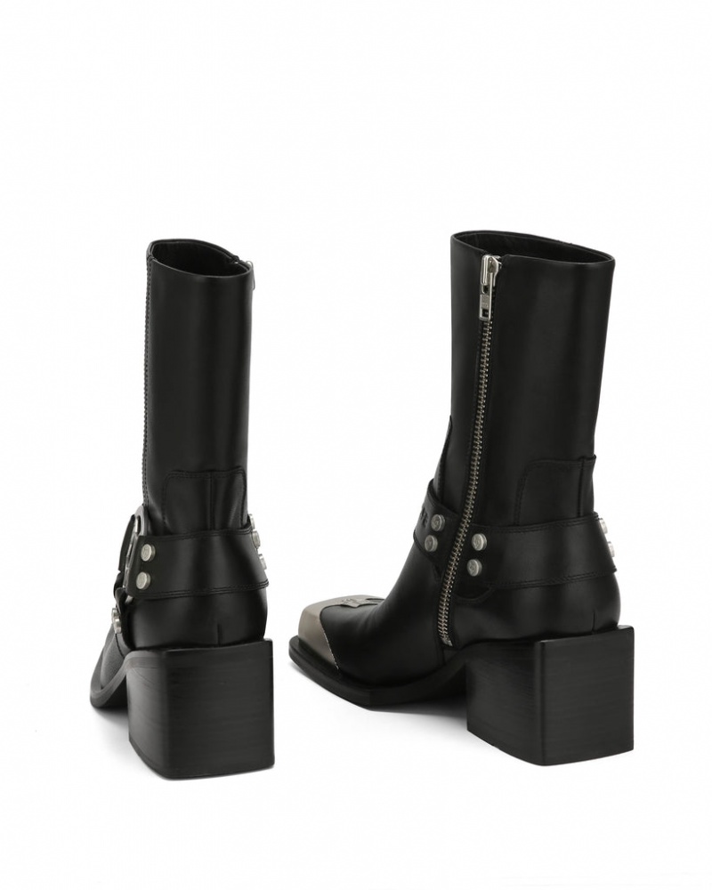 Naked Wolfe Knight Cow Men's Boots Black Singapore | A5J-2676