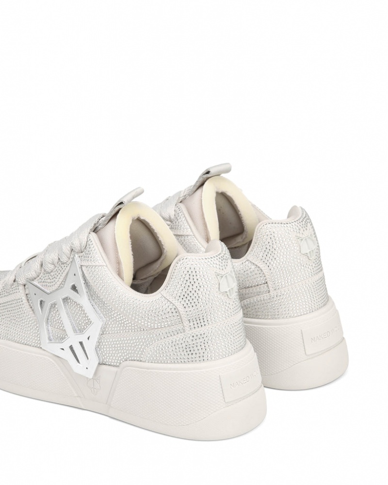 Naked Wolfe Kosa Diamond Men's Sneakers White Singapore | L1P-6693