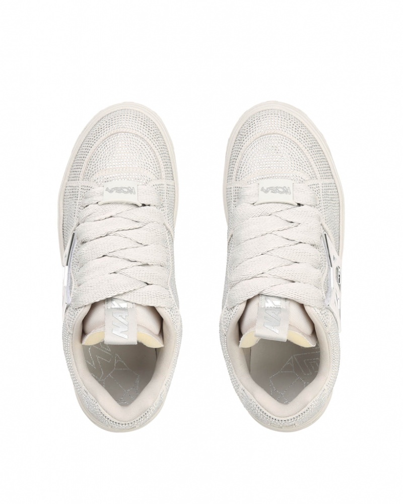 Naked Wolfe Kosa Diamond Men's Sneakers White Singapore | L1P-6693