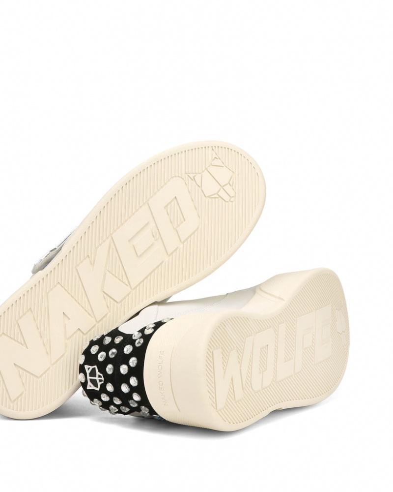 Naked Wolfe Kosa Rich Men's Sneakers White / Black Singapore | Y7W-2773