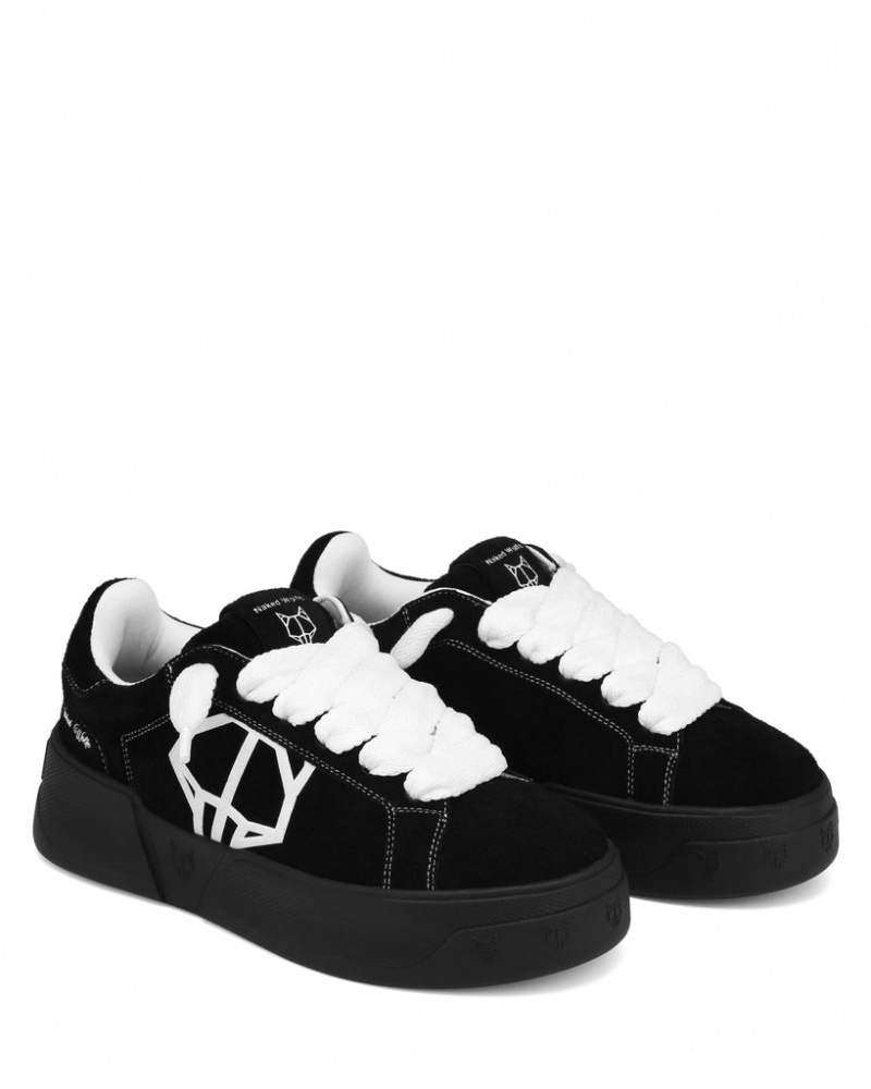 Naked Wolfe Kray Men's Sneakers Black Singapore | R6H-7675