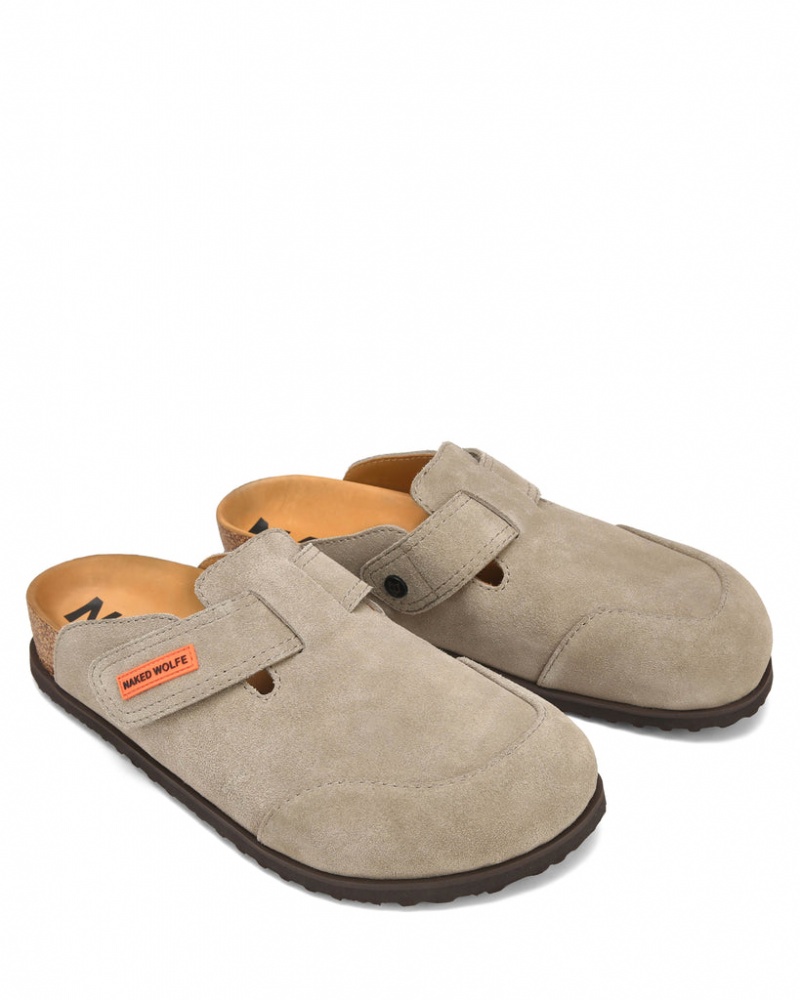 Naked Wolfe Melt Men's Slides Grey Singapore | L2Y-7376