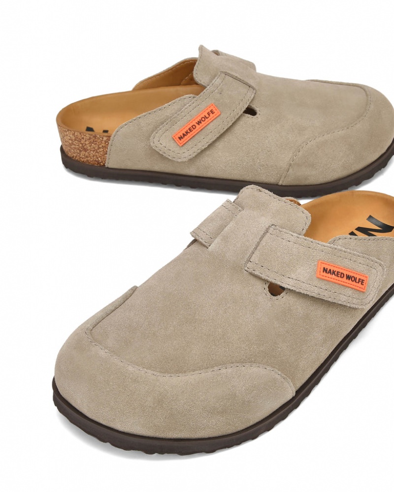 Naked Wolfe Melt Men's Slides Grey Singapore | L2Y-7376