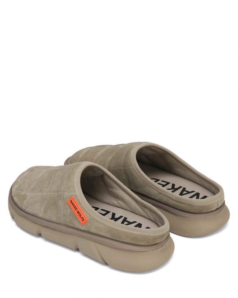 Naked Wolfe Montana Men's Slides Grey Singapore | Z9V-5122