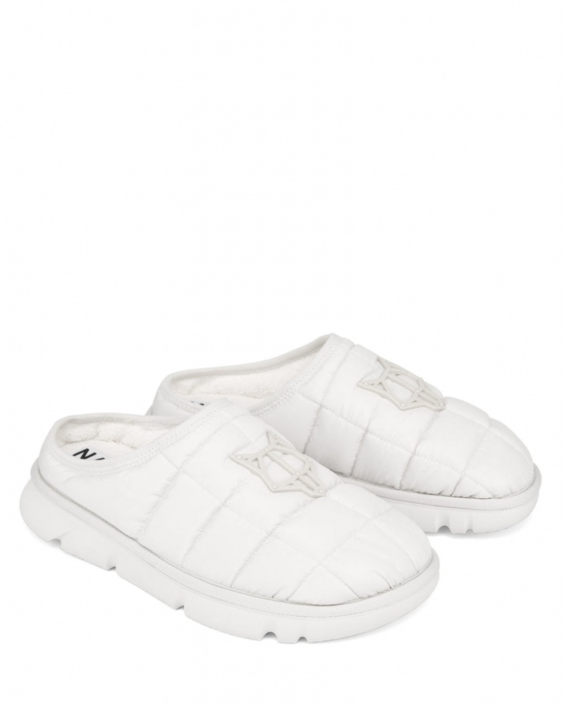 Naked Wolfe Montana Men's Slides White Singapore | F7D-8426