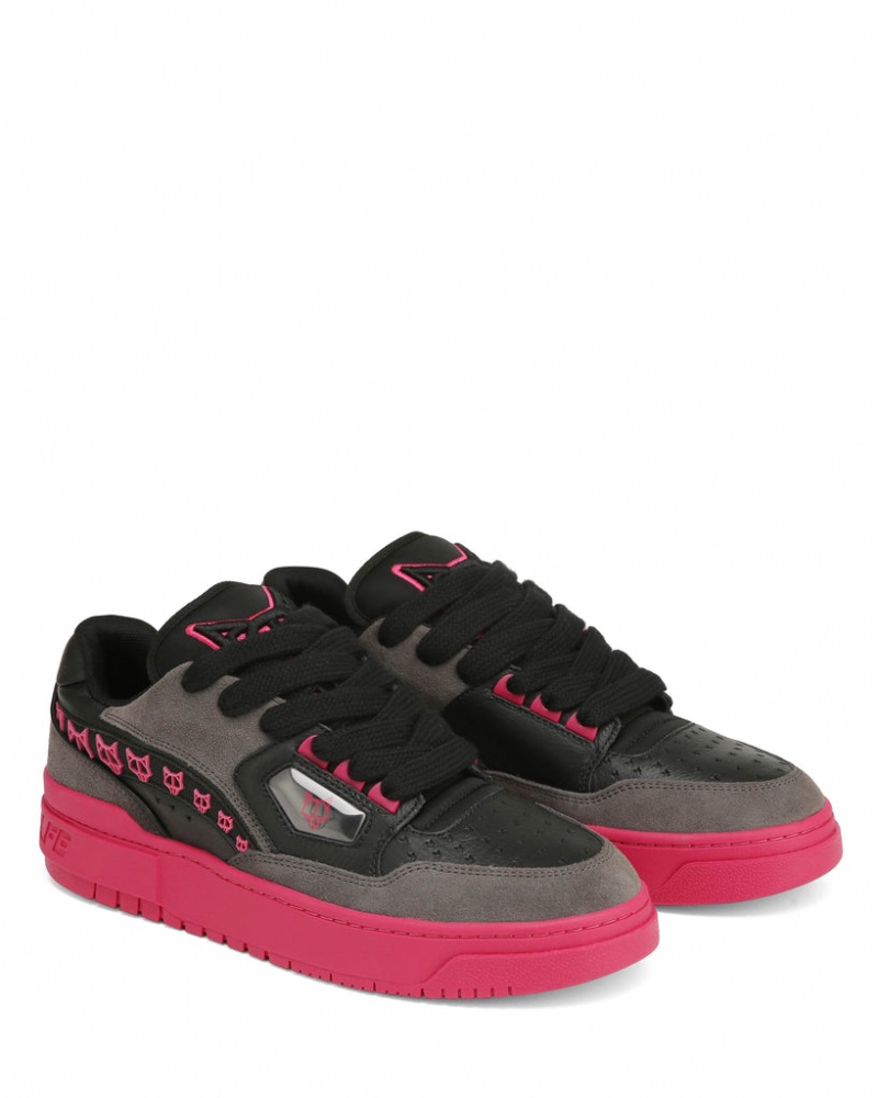 Naked Wolfe NW-00 Combo Men's Sneakers Black / Pink Singapore | X1C-4204