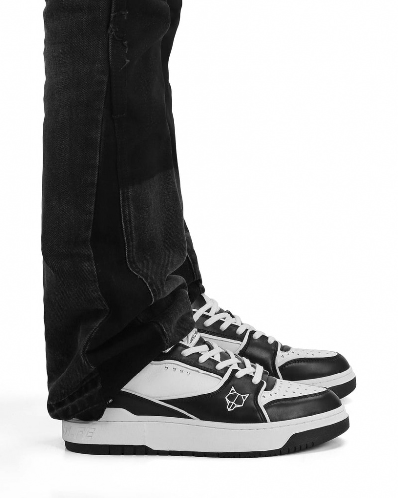 Naked Wolfe NW-01 Men's Sneakers Black / White Singapore | Z2B-0356