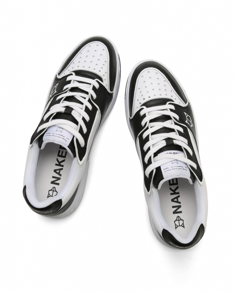 Naked Wolfe NW-01 Men's Sneakers Black / White Singapore | Z2B-0356