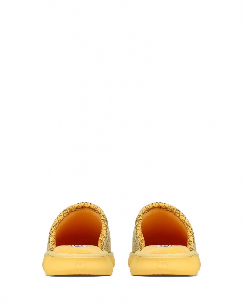 Naked Wolfe Ohio Men's Slides Yellow Singapore | E2H-4829