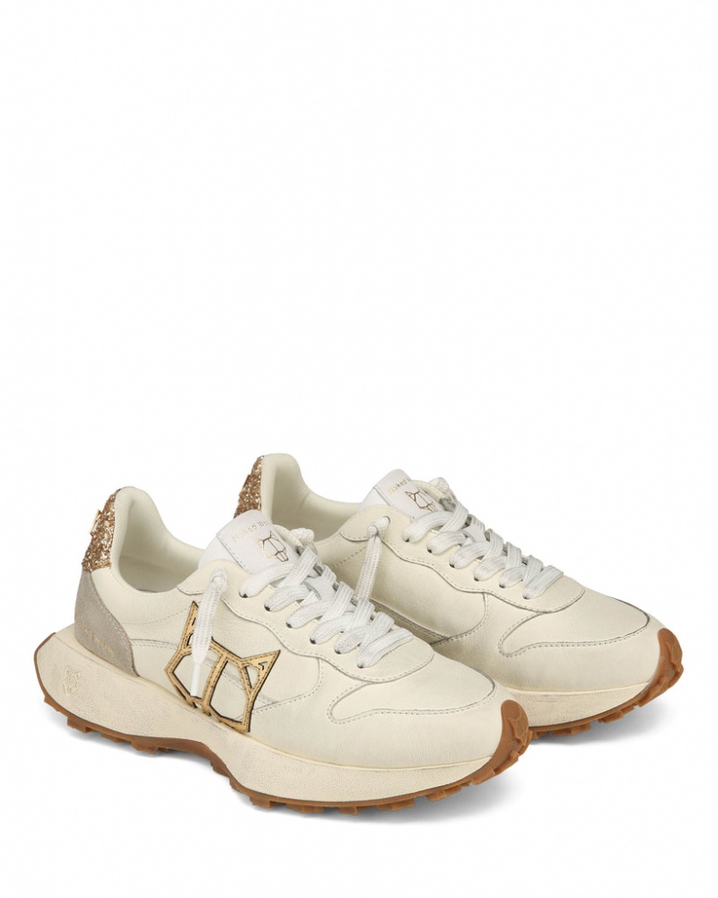 Naked Wolfe Paint Sheep Women's Sneakers White Singapore | O4B-7853