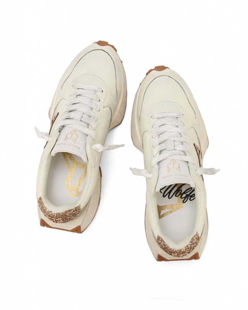 Naked Wolfe Paint Sheep Women's Sneakers White Singapore | O4B-7853