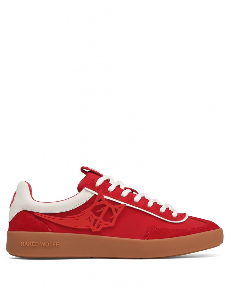 Naked Wolfe Palm Men's Sneakers Red Singapore | W7V-1814