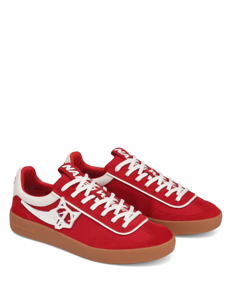 Naked Wolfe Palm Men's Sneakers Red Singapore | W7V-1814