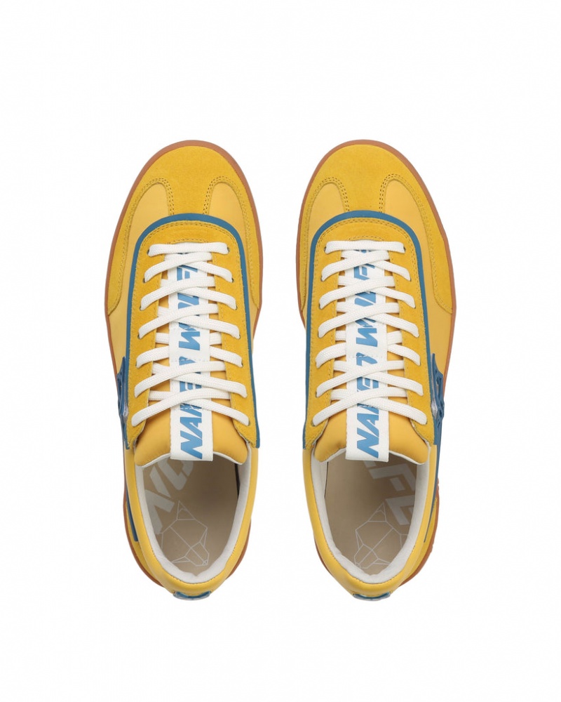 Naked Wolfe Palm Men's Sneakers Yellow Singapore | H9V-3021