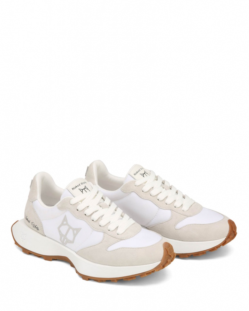 Naked Wolfe Plug Women's Sneakers White Singapore | T4I-5206