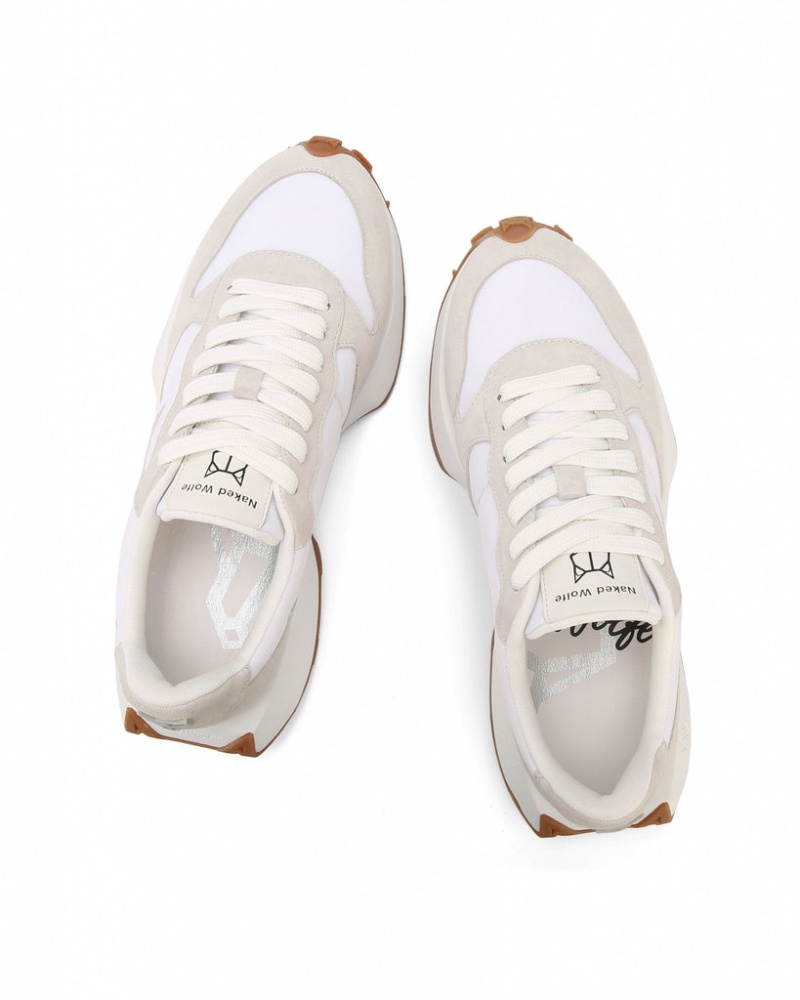 Naked Wolfe Plug Women's Sneakers White Singapore | T4I-5206