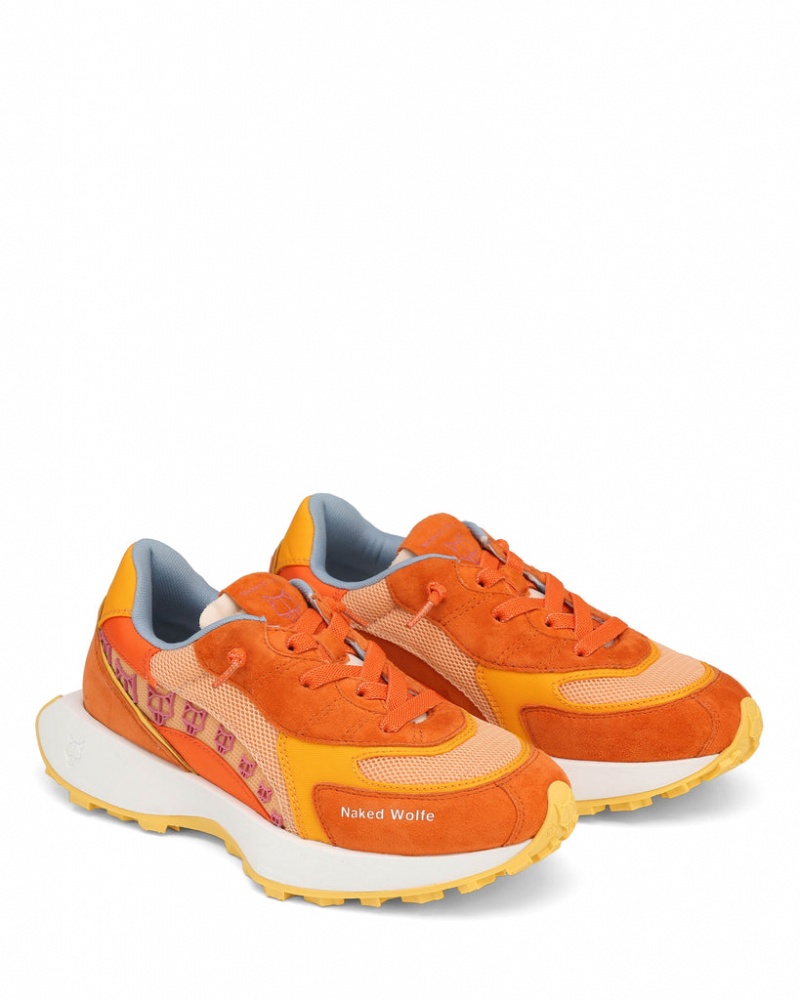 Naked Wolfe Porter Women's Sneakers Orange Singapore | C9Q-7689