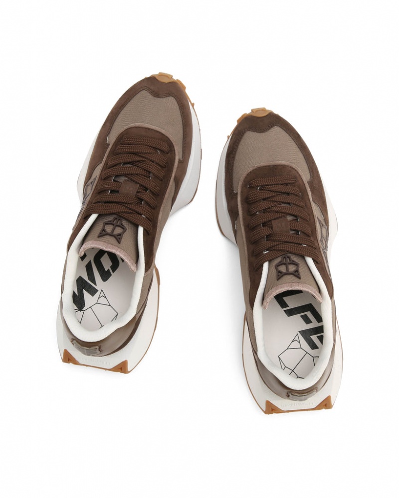 Naked Wolfe Prime Women's Sneakers Brown Singapore | R1V-8469