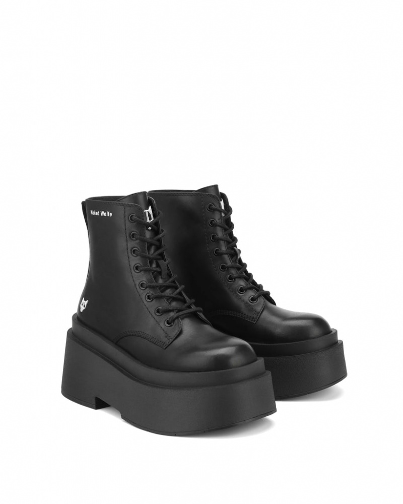 Naked Wolfe Saturn Women's Boots Black Singapore | I3X-3890