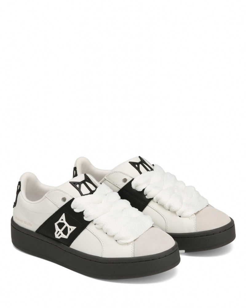 Naked Wolfe Scuba Cow Women's Sneakers White Singapore | I1I-4305