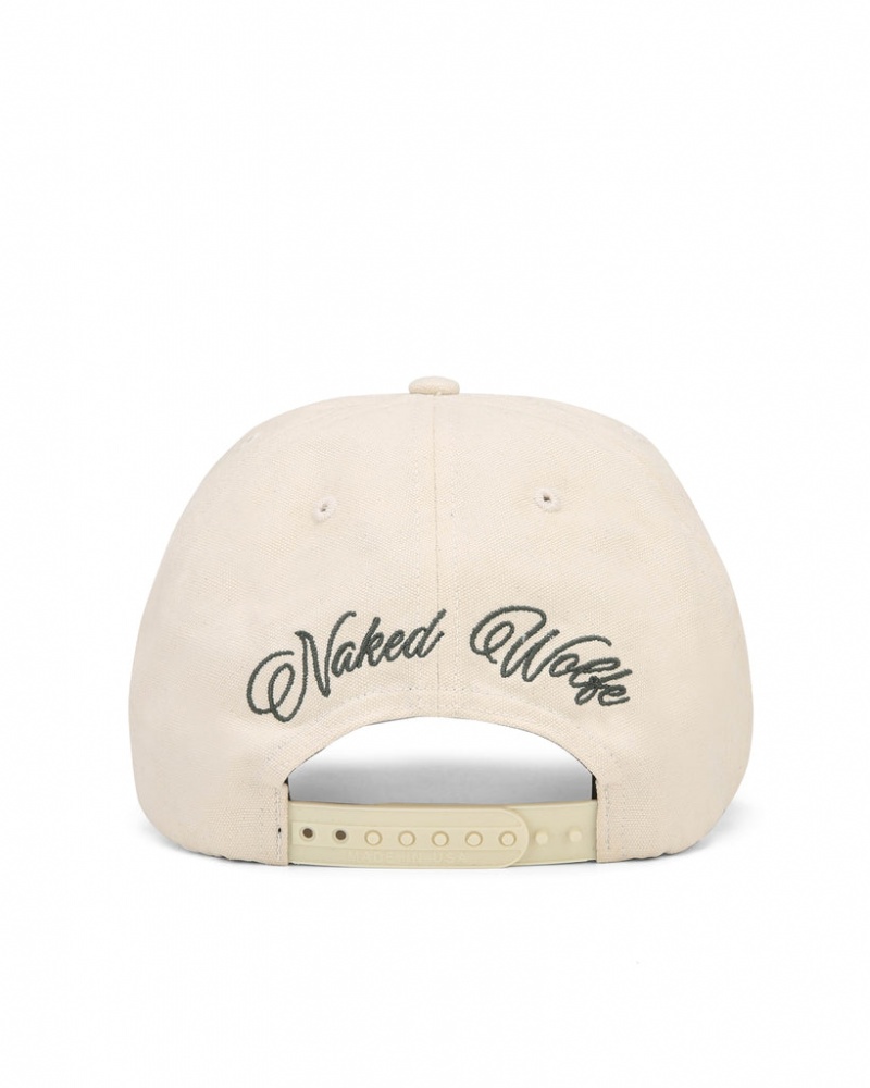 Naked Wolfe Signature Unconstructed Cap Women's Hats Beige Singapore | R0O-5646