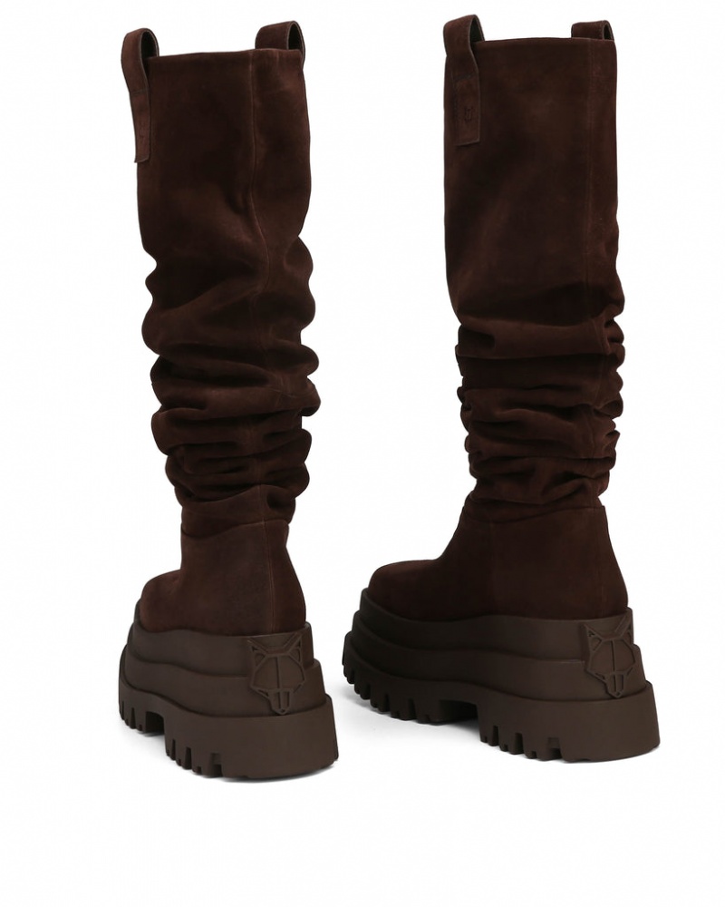 Naked Wolfe Simba Women's Boots Brown Singapore | N0E-2845