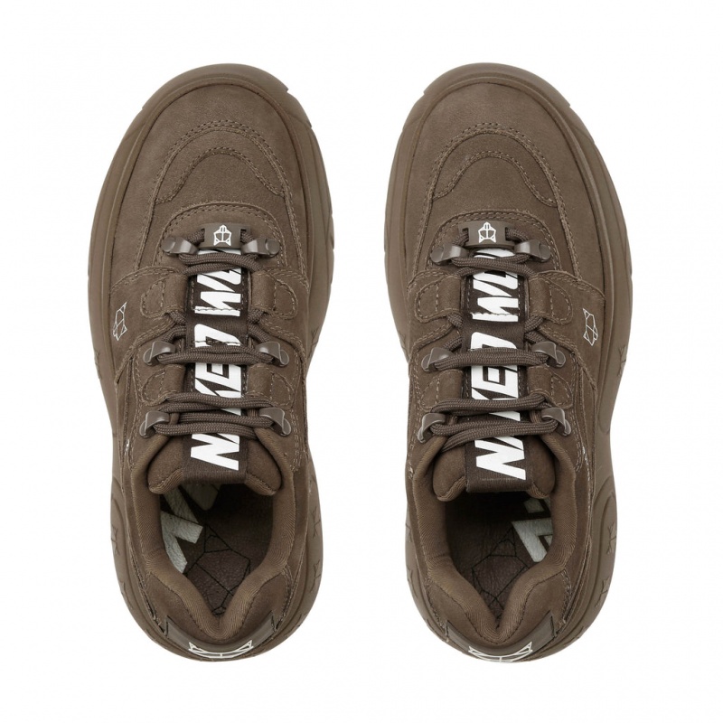 Naked Wolfe Sinner Women's Sneakers Chocolate Singapore | M0D-0711