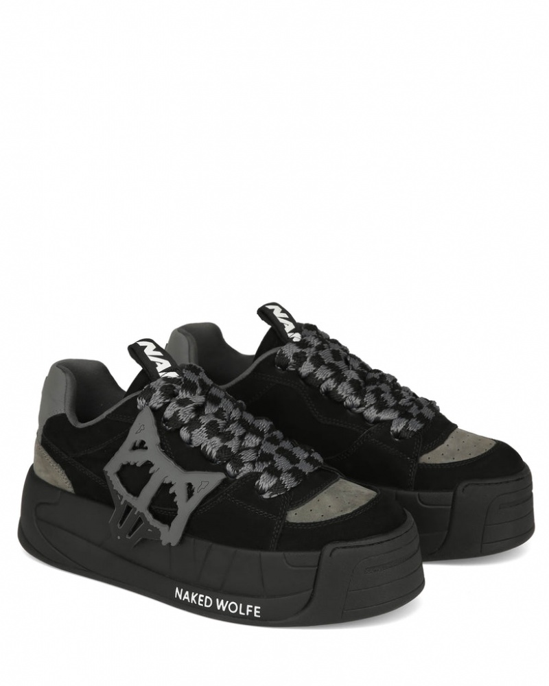 Naked Wolfe Slade Men's Sneakers Black Singapore | H4B-0761