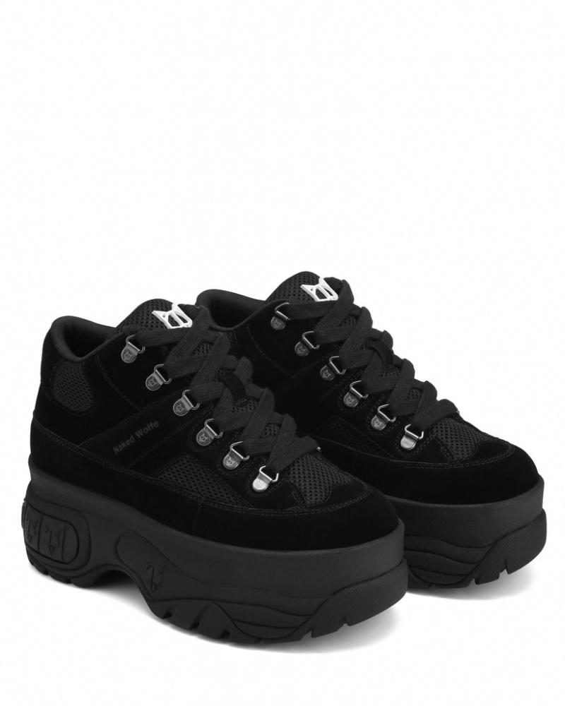 Naked Wolfe Slash Women's Sneakers Black Singapore | X8Y-6174