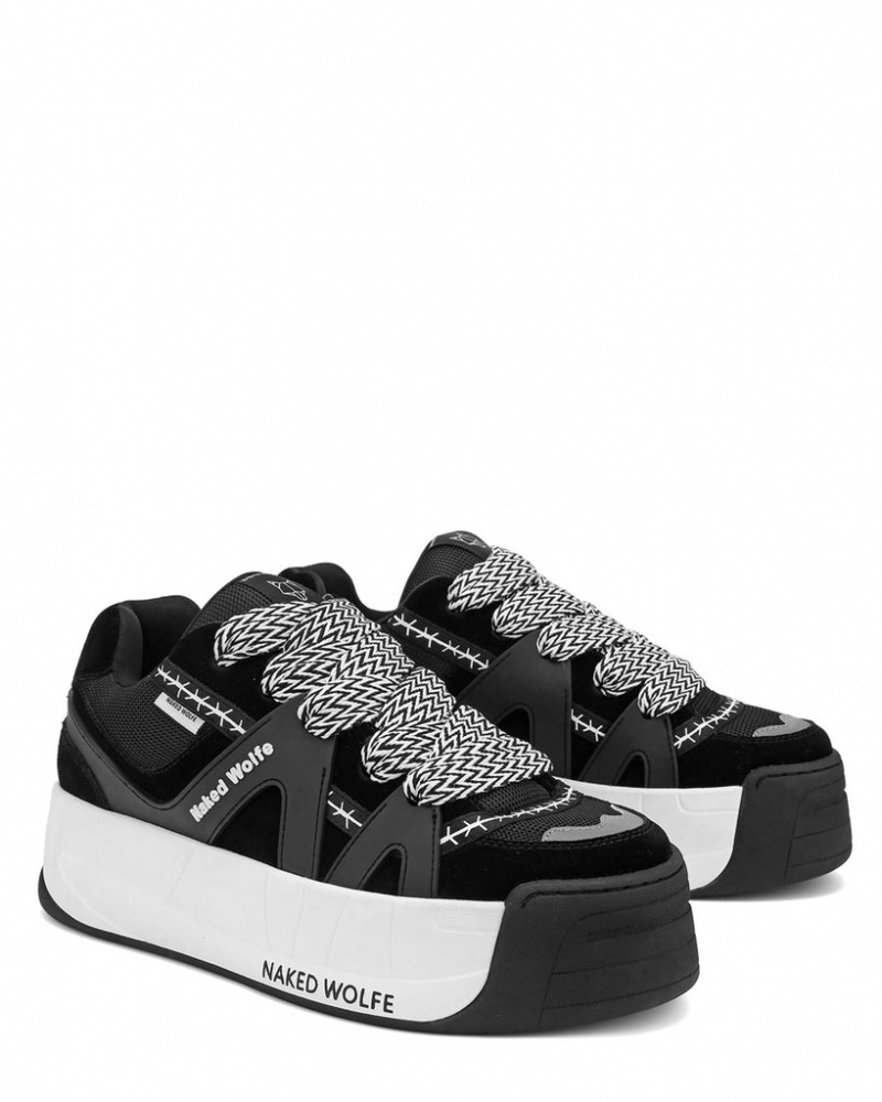 Naked Wolfe Slide Men's Sneakers Black Singapore | Q4J-3641