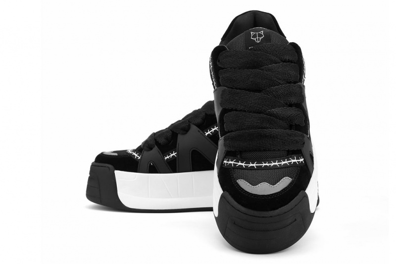 Naked Wolfe Slide Men's Sneakers Black Singapore | Q4J-3641