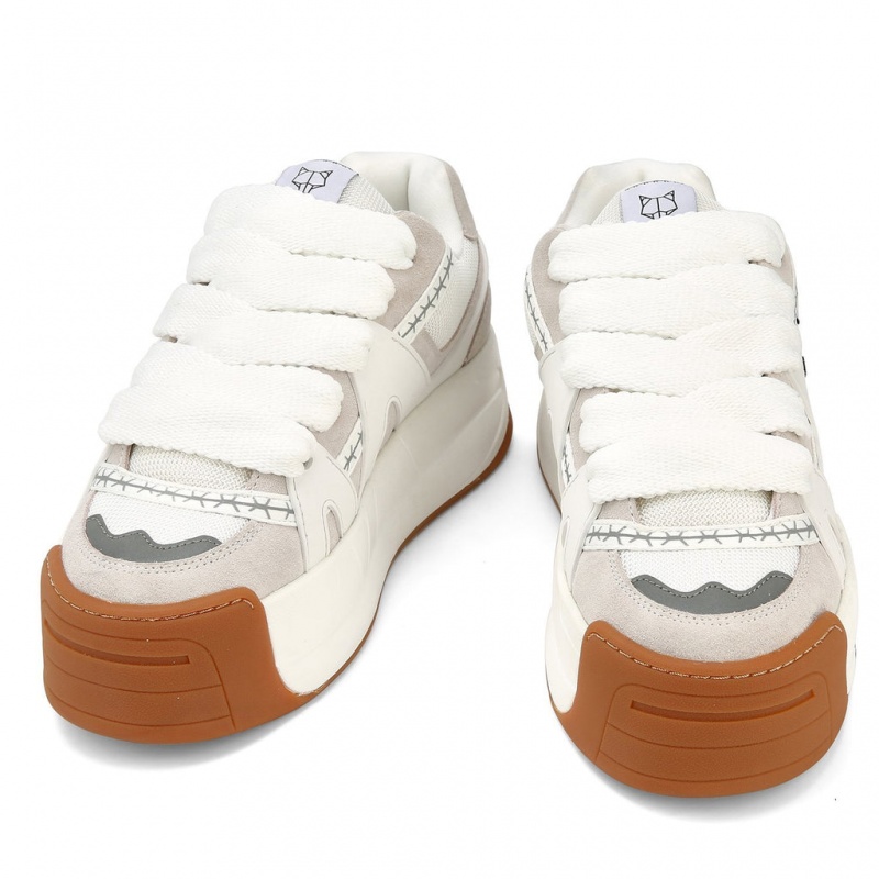 Naked Wolfe Slide Men's Sneakers White Singapore | S2A-5284