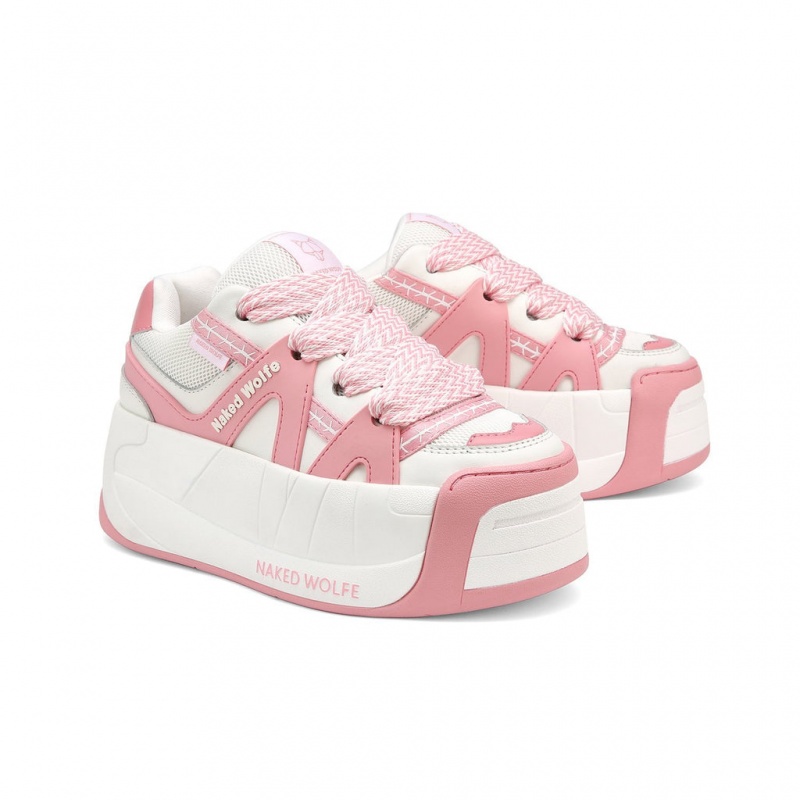 Naked Wolfe Slider Baby Women's Sneakers Pink Singapore | C7L-4044