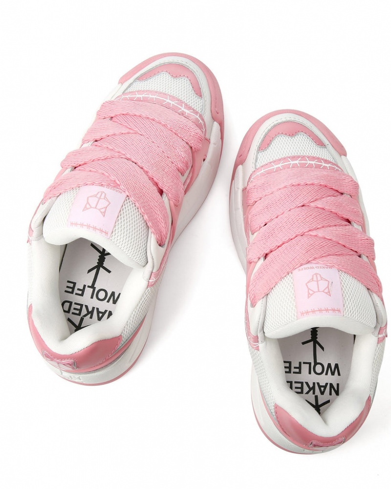 Naked Wolfe Slider Baby Women's Sneakers Pink Singapore | C7L-4044