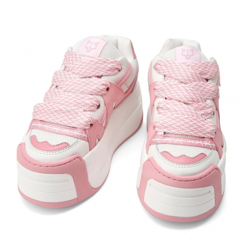 Naked Wolfe Slider Baby Women's Sneakers Pink Singapore | C7L-4044