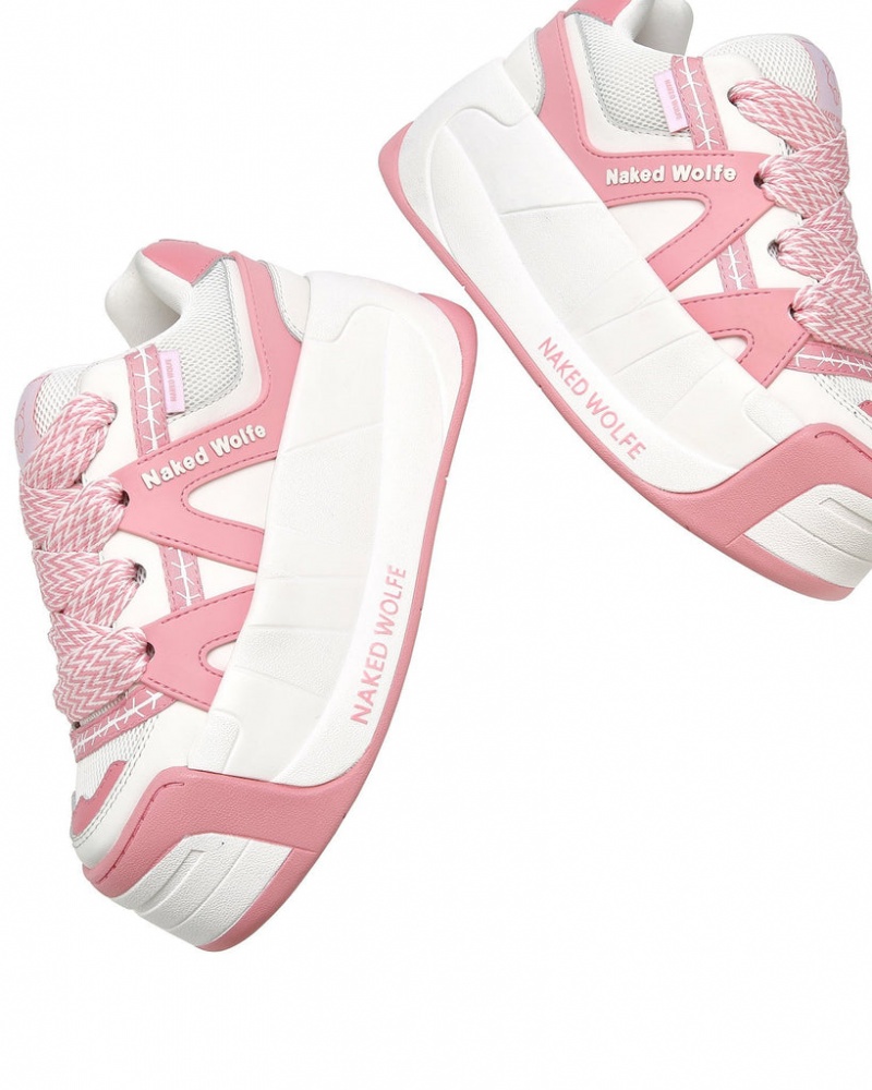 Naked Wolfe Slider Baby Women's Sneakers Pink Singapore | C7L-4044