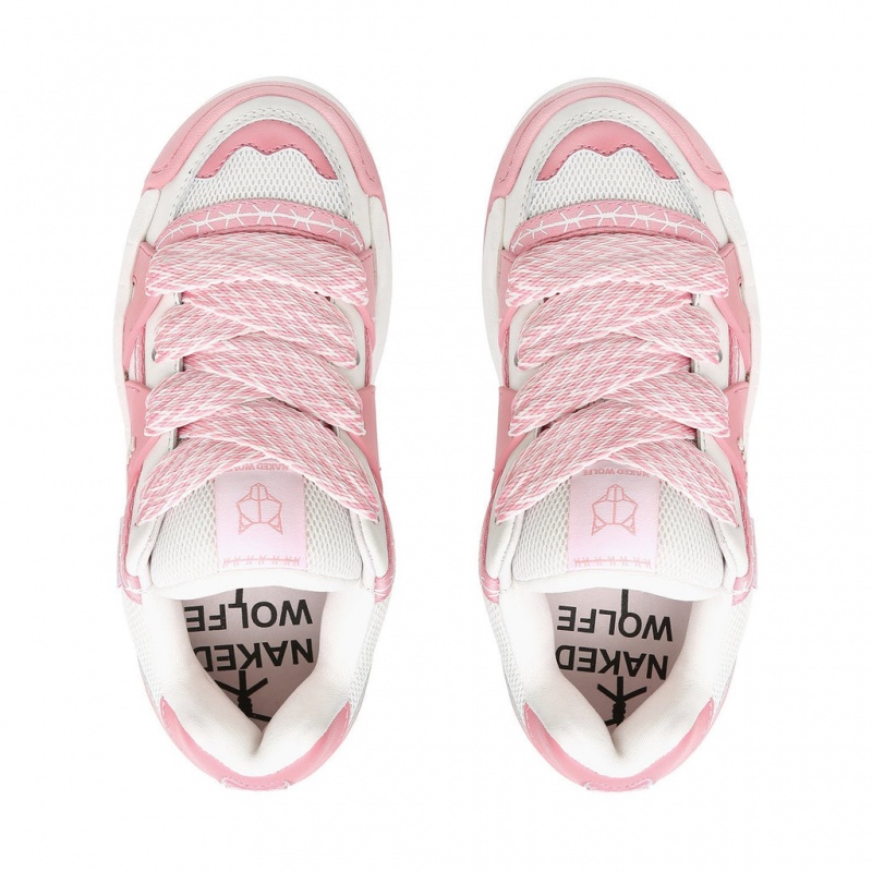 Naked Wolfe Slider Baby Women's Sneakers Pink Singapore | C7L-4044